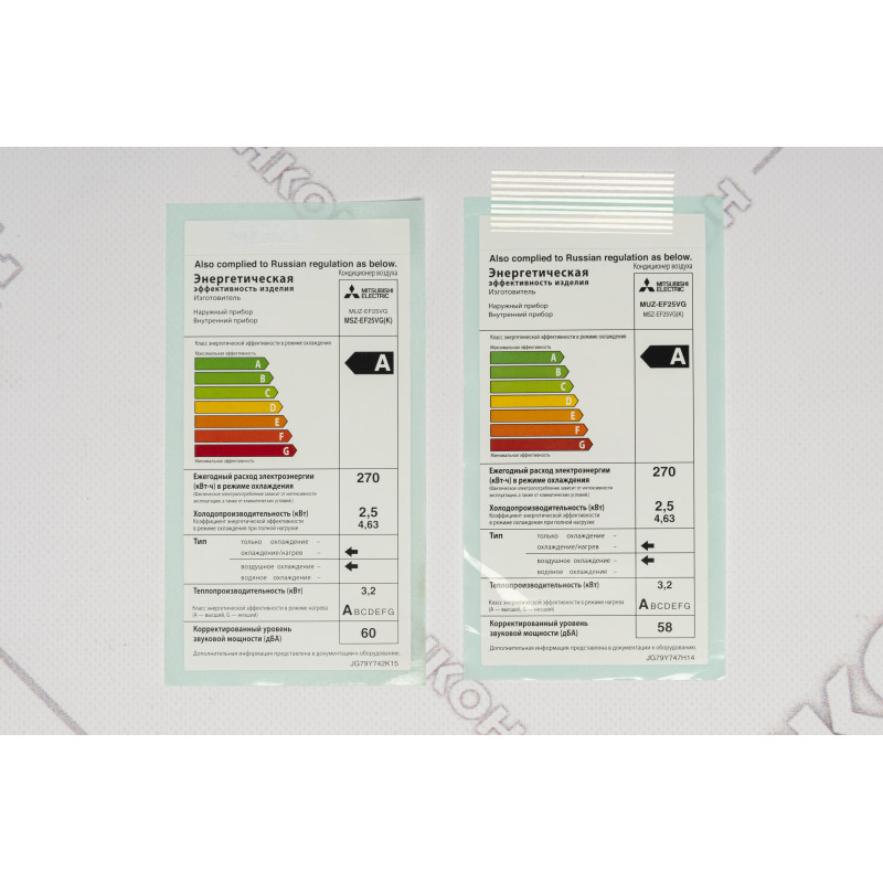 Mitsubishi Electric Кондиціонер спліт-система Design Inverter MSZ-EF25VGKS/MUZ-EF25VG