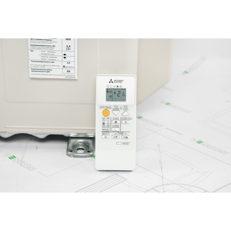 Mitsubishi Electric Кондиціонер спліт-система Classic Inverter MSZ-HR35VF/MUZ-HR35VF