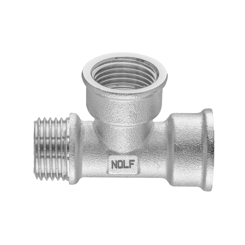 Тройник Nolf NFC.T06FFM-N-1/2''FFM никелированный (NF3097)