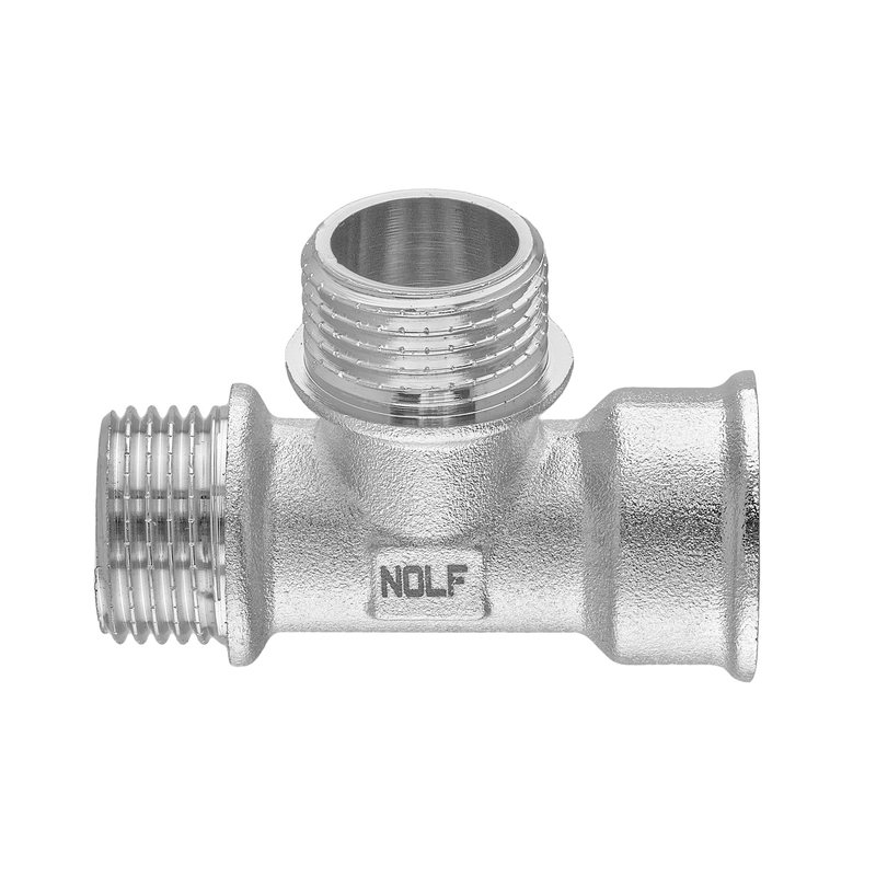 Тройник Nolf NFC.T06FMM-N-1/2''FMM никелированный (NF3099)