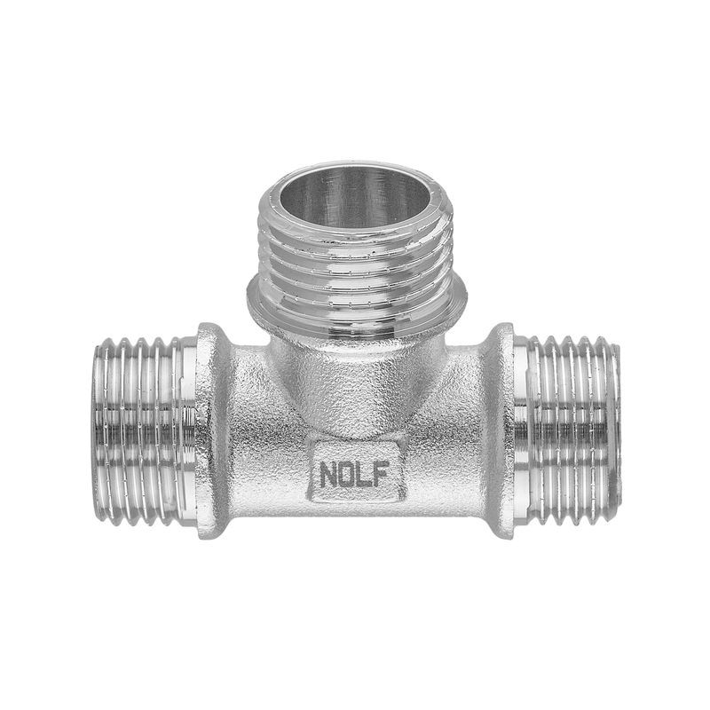 Тройник Nolf NFC.T06MMM-N-1/2''MMM никелированный (NF3101)