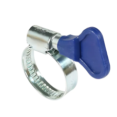 Хомут затяжной оцинкованный Nolf classic NFC.W1-HB-16-27 с синей бабочкой (NF3372)