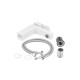 Змішувач для умивальника Plamix Kubus-001 SET White (з підведенням) (PM0671)