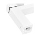 Змішувач для умивальника Plamix Kubus-001 SET White (з підведенням) (PM0671)