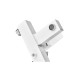 Змішувач для ванни Plamix Kubus-009 EURO SET White (з шлангом, лійкою та кронштейном) (PM0673)