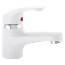 Змішувач для умивальника Plamix Afina-001 White (без підведення) (PM0684)