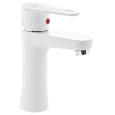 Змішувач для умивальника Plamix Vega-001 White (без підведення) (PM0685)
