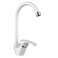 Змішувач для кухні Plamix Afina-011 White (без підведення) (PM0686)