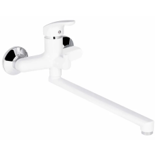 Змішувач для ванни Plamix Afina-006 EURO White (без шланга та лійки) (PM0687)