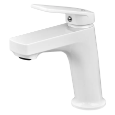 Змішувач для умивальника Plamix Lucas-001 SET White з підведенням (PM0706)