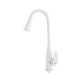 Змішувач для кухні PLAMIX CEZAR-011-B SET WHITE REFL.WHITE з силіконовим виливом, з підведенням (PM0718)
