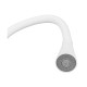 Змішувач для кухні PLAMIX CEZAR-011-B SET WHITE REFL.WHITE з силіконовим виливом, з підведенням (PM0718)