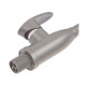 Змішувач для кухні PLAMIX CEZAR-011-B SET GRAPHITE REFL.GRAY з силіконовим виливом, з підведенням (PM0720)