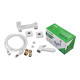 Змішувач для гігієнічного душу Plamix Kubus-222 SET White (з шлангом та лійкою) (PM0744)