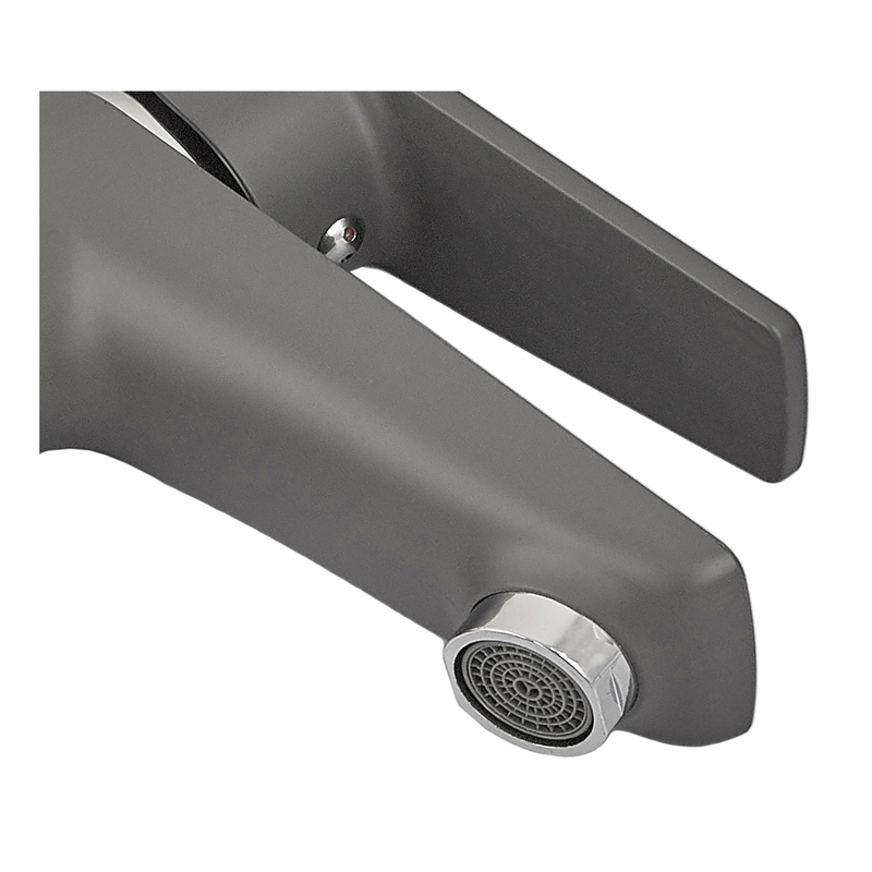 Змішувач для умивальника Plamix Oscar-001 Graphite (без підведення) (Колір графіт) (PM6097)