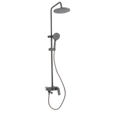 Душова колона зі змішувачем Plamix Lucas-008-J Graphite (Колір графіт) (PM6103)
