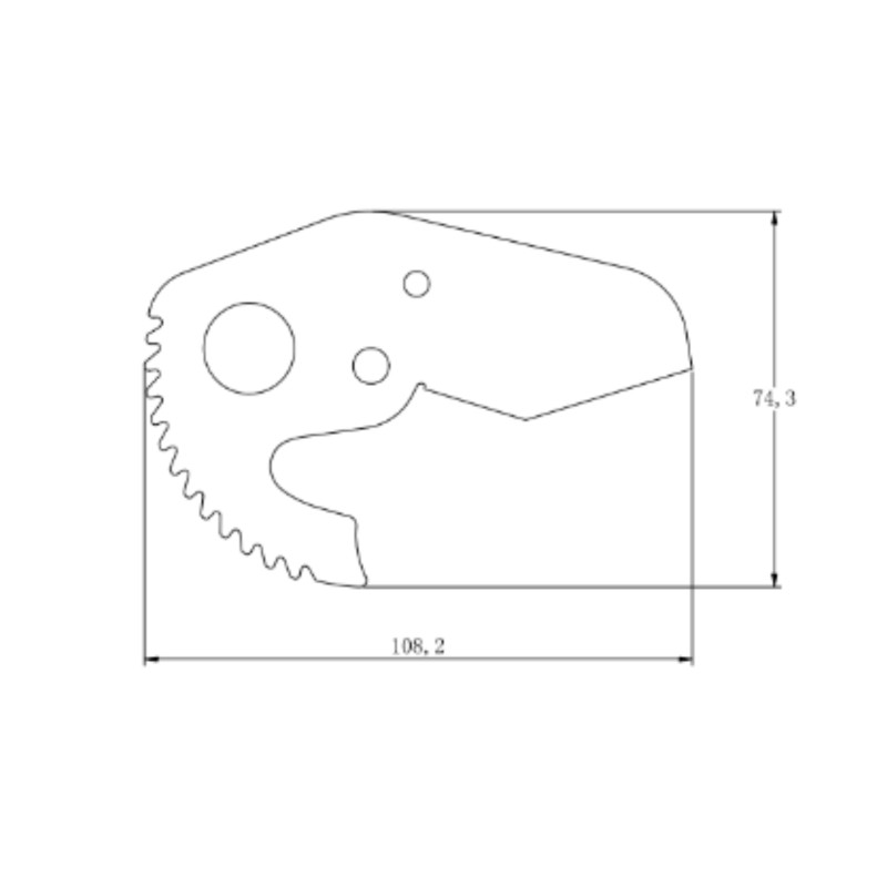 Лезо для ножиць Thermo Alliance PRO-001 d20-40, тефлонове покриття SD00054485