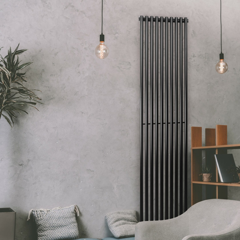 Betatherm Дизайнерский вертикальный радиатор Praktikum1800мм/387мм (PV 1180/10 9005M 99)