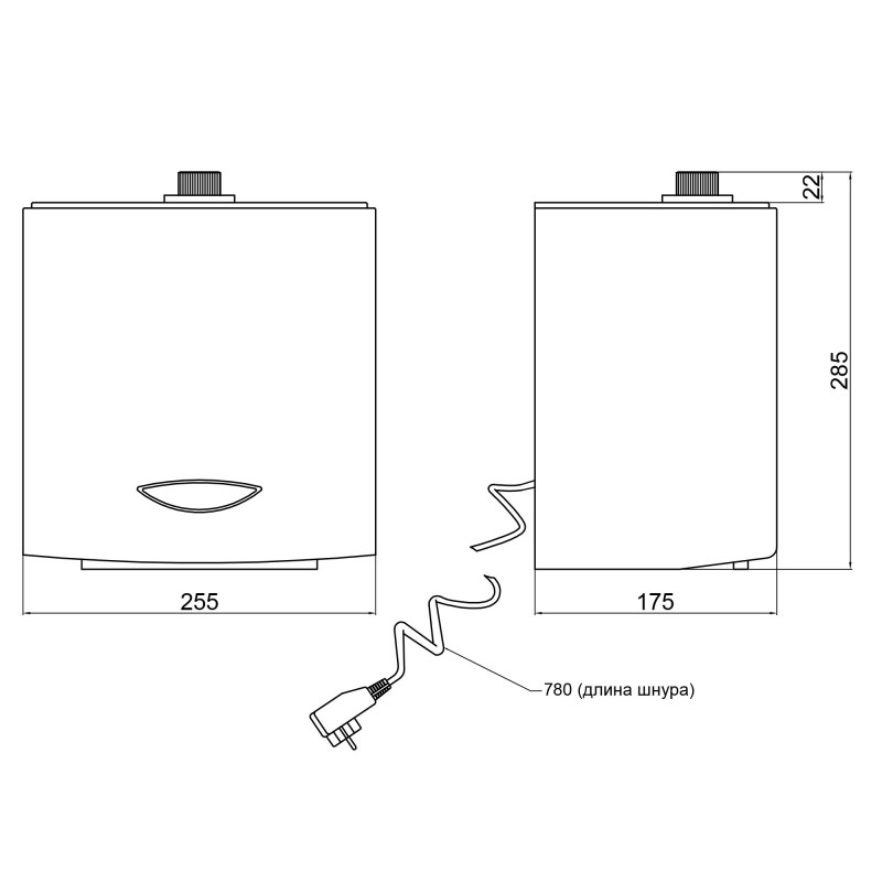Qtap Дезінфектор Pohodli 220V безконтактний QDZ2000WP White (Dezinfektor)
