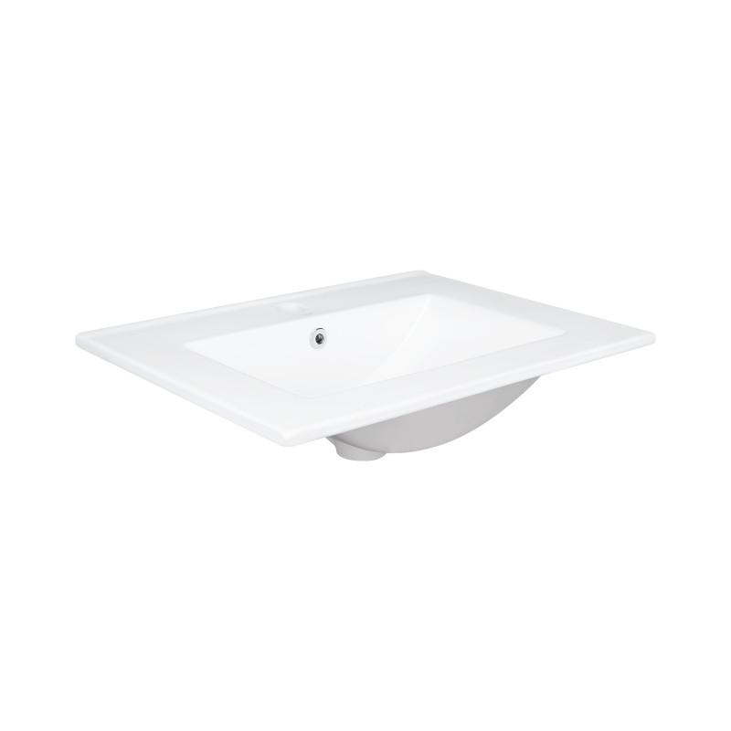Qtap Раковина Albatross 600х470х180 White з донним клапаном QT01113060CW