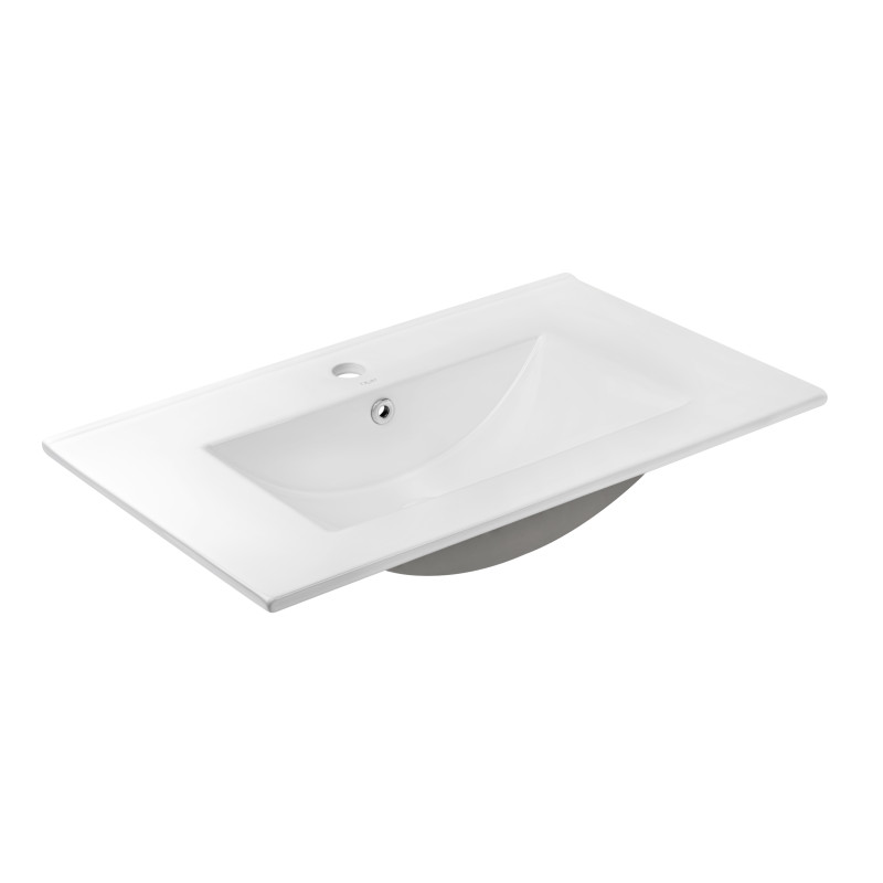Qtap Раковина Albatross 700х460х180 White з донним клапаном QT01113070CW