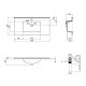 Qtap Раковина Albatross E49 1000х490х200 White з донним клапаном QT01119100E49W