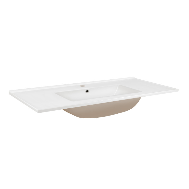 Qtap Раковина Albatross E49 1000х490х200 White з донним клапаном QT01119100E49W