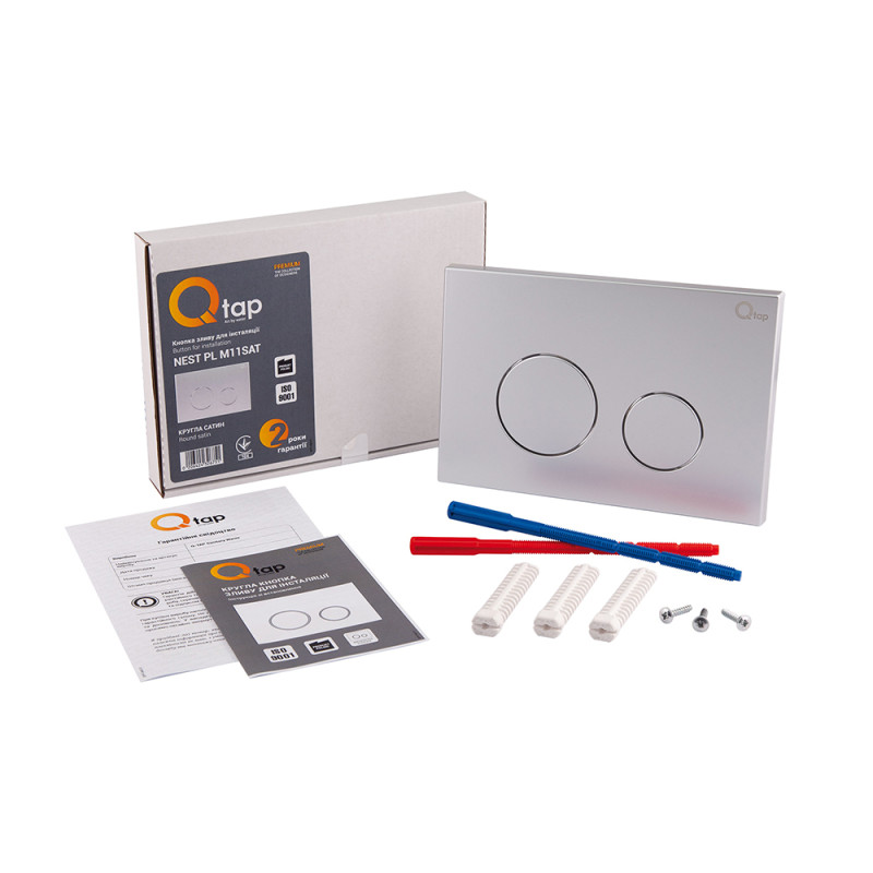 Qtap Панель змиву для унітаза Nest QT0111M11111SAT
