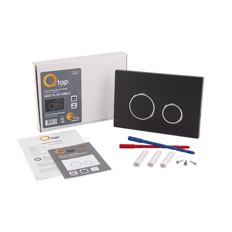Qtap Панель змиву для унітаза Nest QT0111M11V1146MB