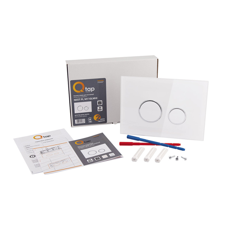 Qtap Панель змиву для унітаза Nest QT0111V1164GW