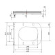 Сидіння для унітаза підлогового (Aries) 445×360×30 мм, White, з мікроліфтом? Slim Duroplast, Quick Release QT03228302W3 Qtap SD00054056