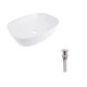 Комплект Qtap Cardinal: Раковина накладна 500×380×140 мм, White, овальна + Донний клапан Pop-up PU02 SD00054588