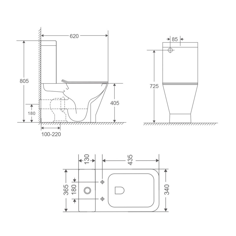 Qtap Унітаз-компакт Cardinal Ultra Quiet безободковий з сидінням Soft-close QT04222168AUQ3W