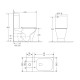 Qtap Унітаз-компакт Cardinal Ultra Quiet безободковий з сидінням Soft-close QT04222168AUQ3W
