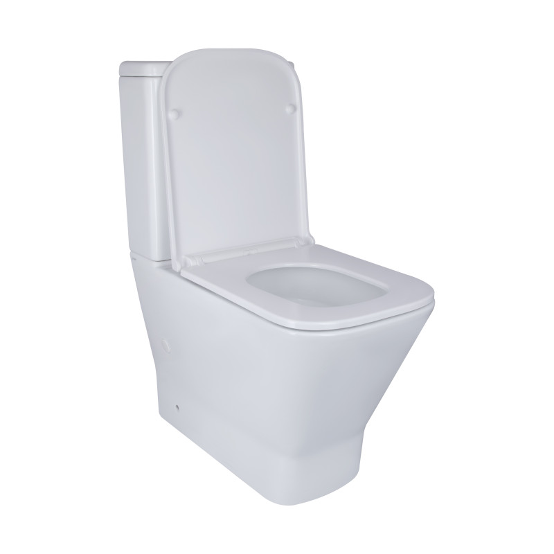 Qtap Унітаз-компакт Cardinal Ultra Quiet безободковий з сидінням Soft-close QT04222168AUQ3W