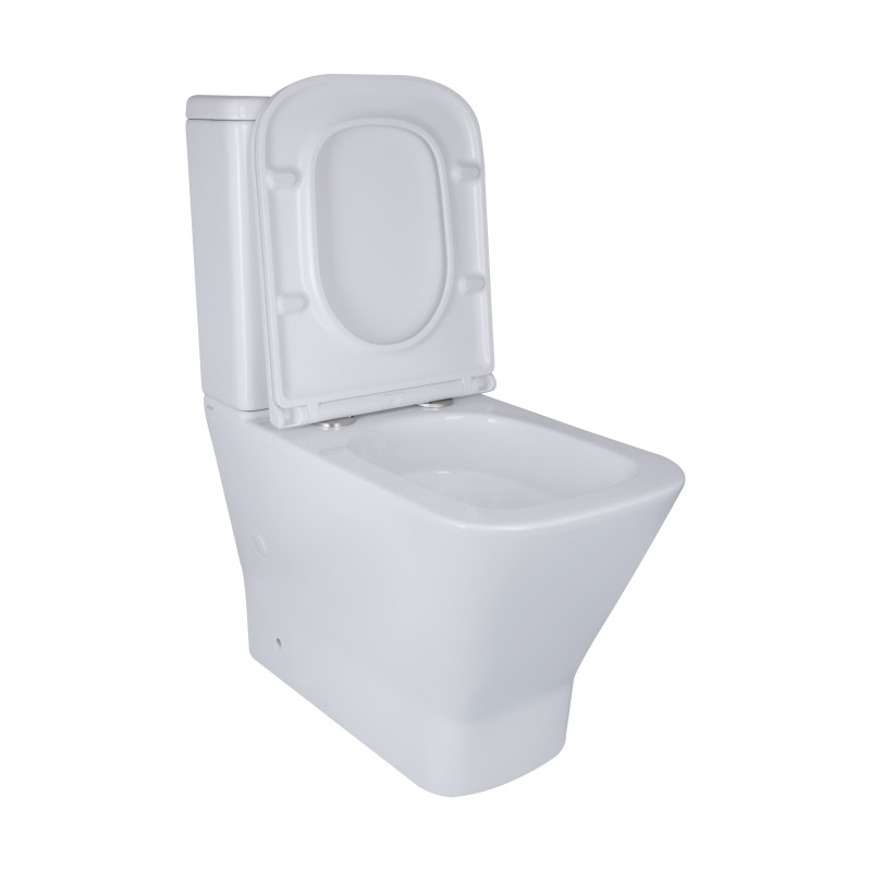 Qtap Унітаз-компакт Cardinal Ultra Quiet безободковий з сидінням Soft-close QT04222168AUQ3W