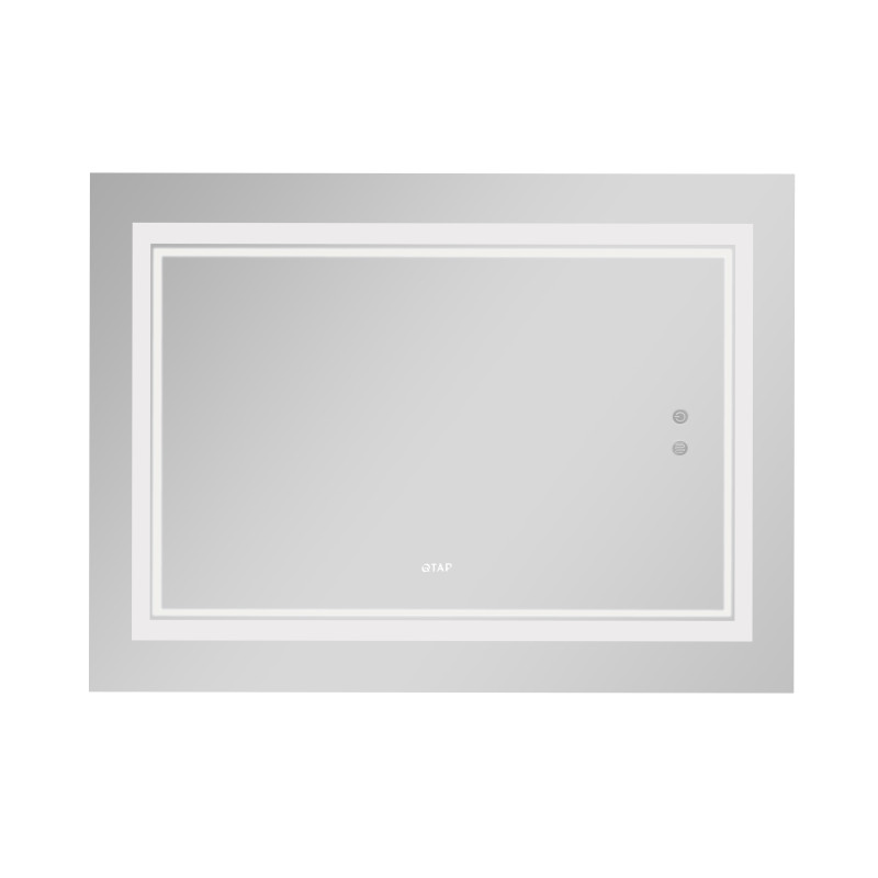 Qtap Дзеркало Cardinal 1000х700 з LED-підсвічуванням Touch, з антизапотіванням, з димером, рег. темп. кольору (3000-6500K) QT0478C10070