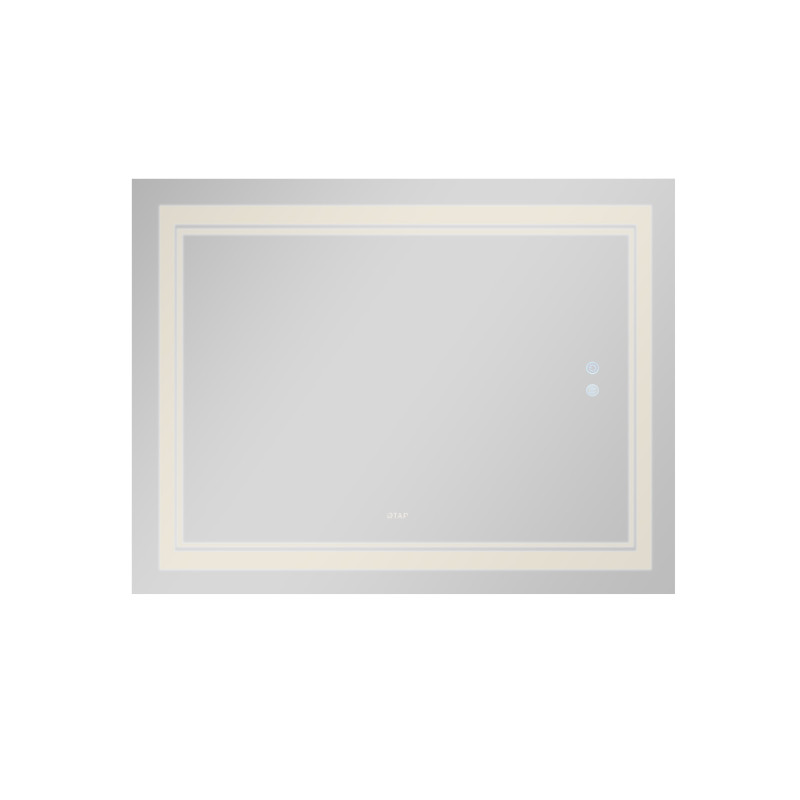 Qtap Дзеркало Cardinal 1000х800 з LED-підсвічуванням Touch, з антизапотіванням, з димером, рег. темп. кольору (3000-6500K) QT0478C10080