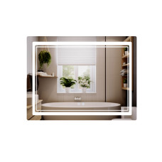 Дзеркало Qtap Cardinal (CA2) 1000х800 з LED-підсвічуванням Touch, з антизапотіванням, з димером, рег. темп. кольору (3000-6500K) QT0478C1008048455 SD00054579