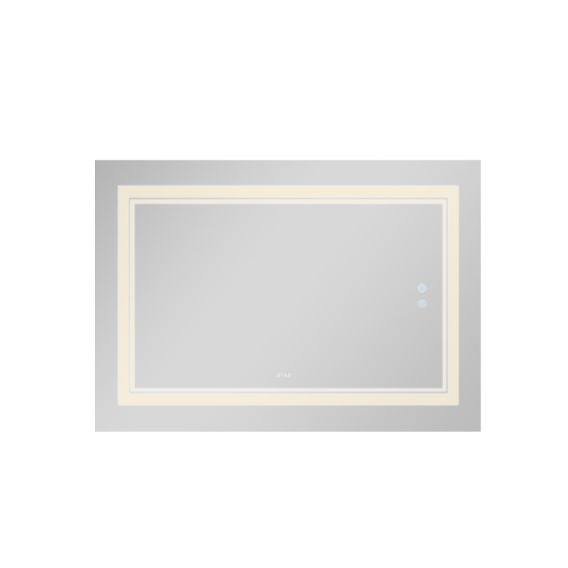 Qtap Дзеркало Cardinal 1200х800 з LED-підсвічуванням Touch, з антизапотіванням, з димером, рег. темп. кольору (3000-6500K) QT0478C12080