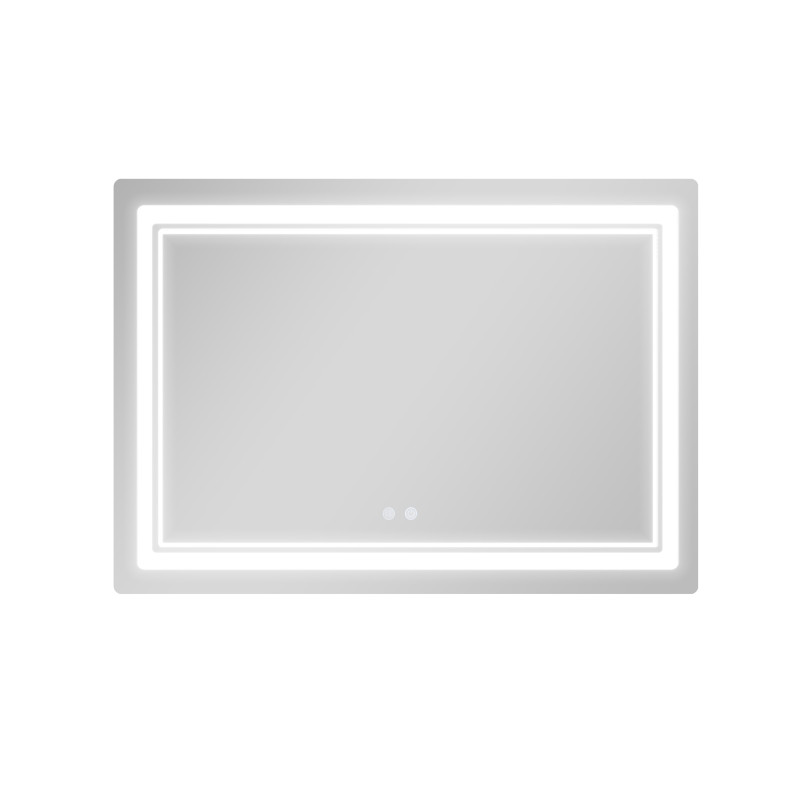 Дзеркало Qtap Cardinal (CA2) 1200х800 з LED-підсвічуванням Touch, з антизапотіванням, з димером, рег. темп. кольору (3000-6500K) QT0478C1208048454 SD00054578