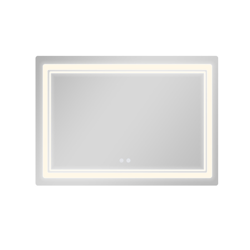 Дзеркало Qtap Cardinal (CA2) 1200х800 з LED-підсвічуванням Touch, з антизапотіванням, з димером, рег. темп. кольору (3000-6500K) QT0478C1208048454 SD00054578