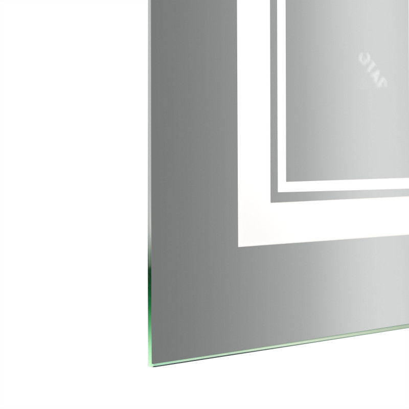 Qtap Дзеркало Cardinal 500х700 з LED-підсвічуванням Touch, з антизапотіванням, з димером, рег. темп. кольору (3000-6500K) Reverse QT0478C5070