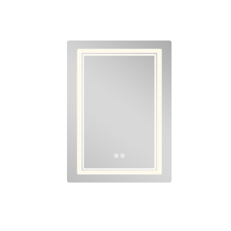 Дзеркало Qtap Cardinal (CA2) 600х800 з LED-підсвічуванням Touch, з антизапотіванням, з димером, рег. темп. кольору (3000-6500K) QT0478C608048453 SD00054577
