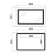Qtap Дзеркало Cardinal 500х800 з LED-підсвічуванням Touch, з антизапотіванням, з димером, рег. темп. кольору (3000-6500K) Reverse QT0478C5080