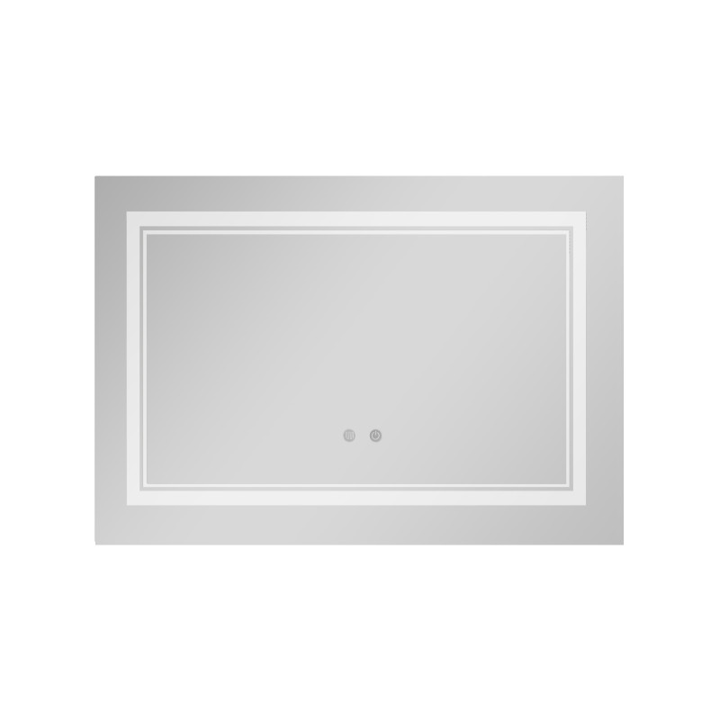 Дзеркало Qtap Cardinal (CA1) 800х600 з LED-підсвічуванням Touch, з антизапотіванням, з димером, рег. темп. кольору (3000-6500K) QT0478C8060 SD00054580