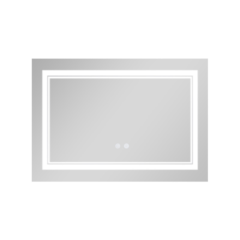 Дзеркало Qtap Cardinal (CA1) 800х600 з LED-підсвічуванням Touch, з антизапотіванням, з димером, рег. темп. кольору (3000-6500K) QT0478C8060 SD00054580
