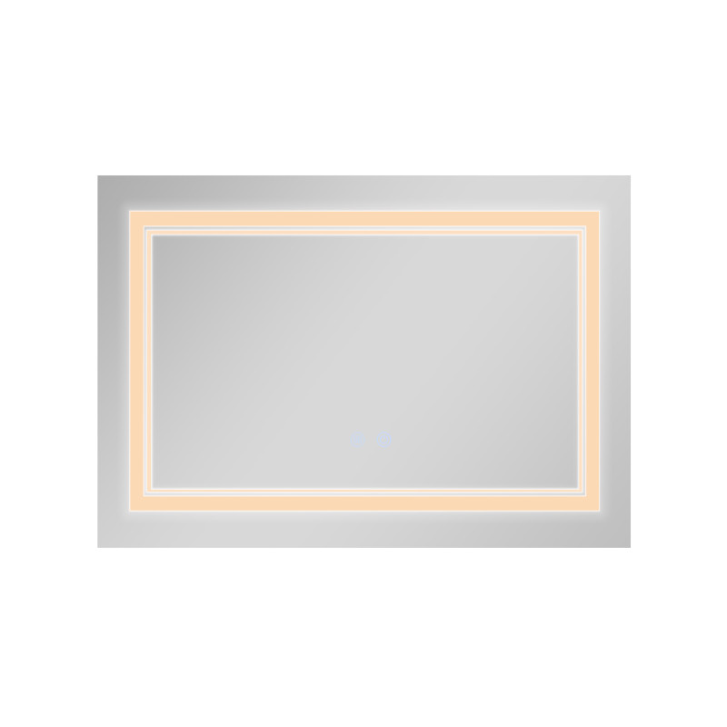 Дзеркало Qtap Cardinal (CA1) 800х600 з LED-підсвічуванням Touch, з антизапотіванням, з димером, рег. темп. кольору (3000-6500K) QT0478C8060 SD00054580