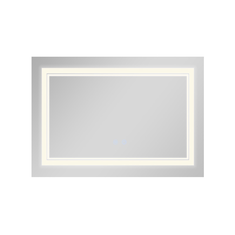 Дзеркало Qtap Cardinal (CA1) 800х600 з LED-підсвічуванням Touch, з антизапотіванням, з димером, рег. темп. кольору (3000-6500K) QT0478C8060 SD00054580
