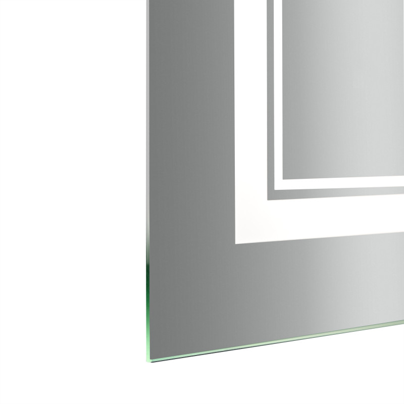 Дзеркало Qtap Cardinal (CA1) 800х600 з LED-підсвічуванням Touch, з антизапотіванням, з димером, рег. темп. кольору (3000-6500K) QT0478C8060 SD00054580